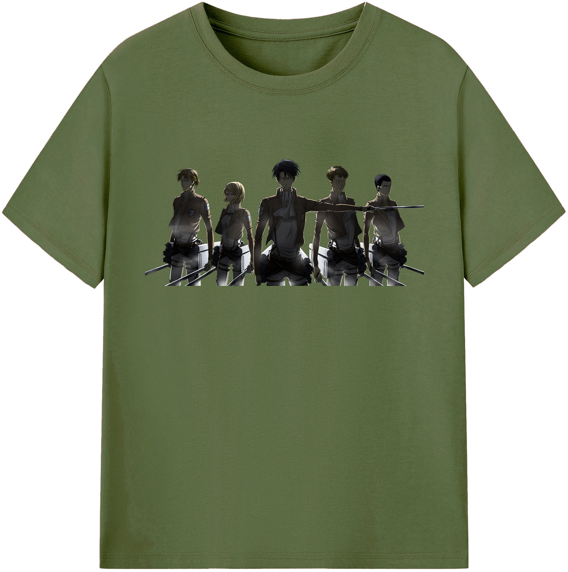 （画像用） 進撃の巨人 Attack on Titan 綿100％半袖Tシャツ（フロントプリント）